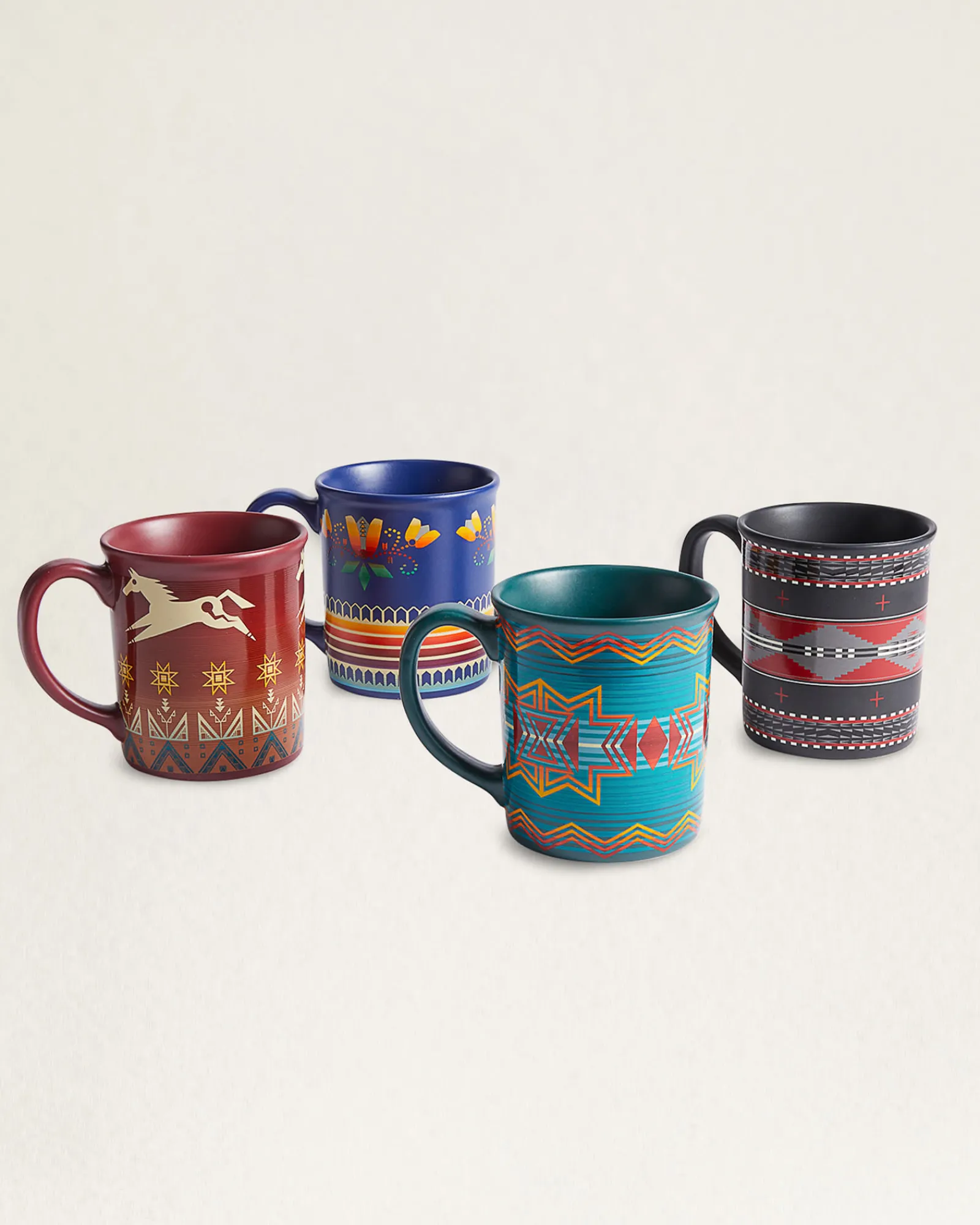 Pendleton AMERICAN INDIAN COLLEGE FUND MUGS, SET OF 4 ONE SIZE Best