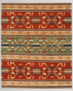 Pendleton ANAZAZI HANDMADE RUG GREEN/RED Hot