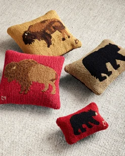 Pendleton BUFFALO HOOKED SQUARE PILLOW ONE SIZE Discount