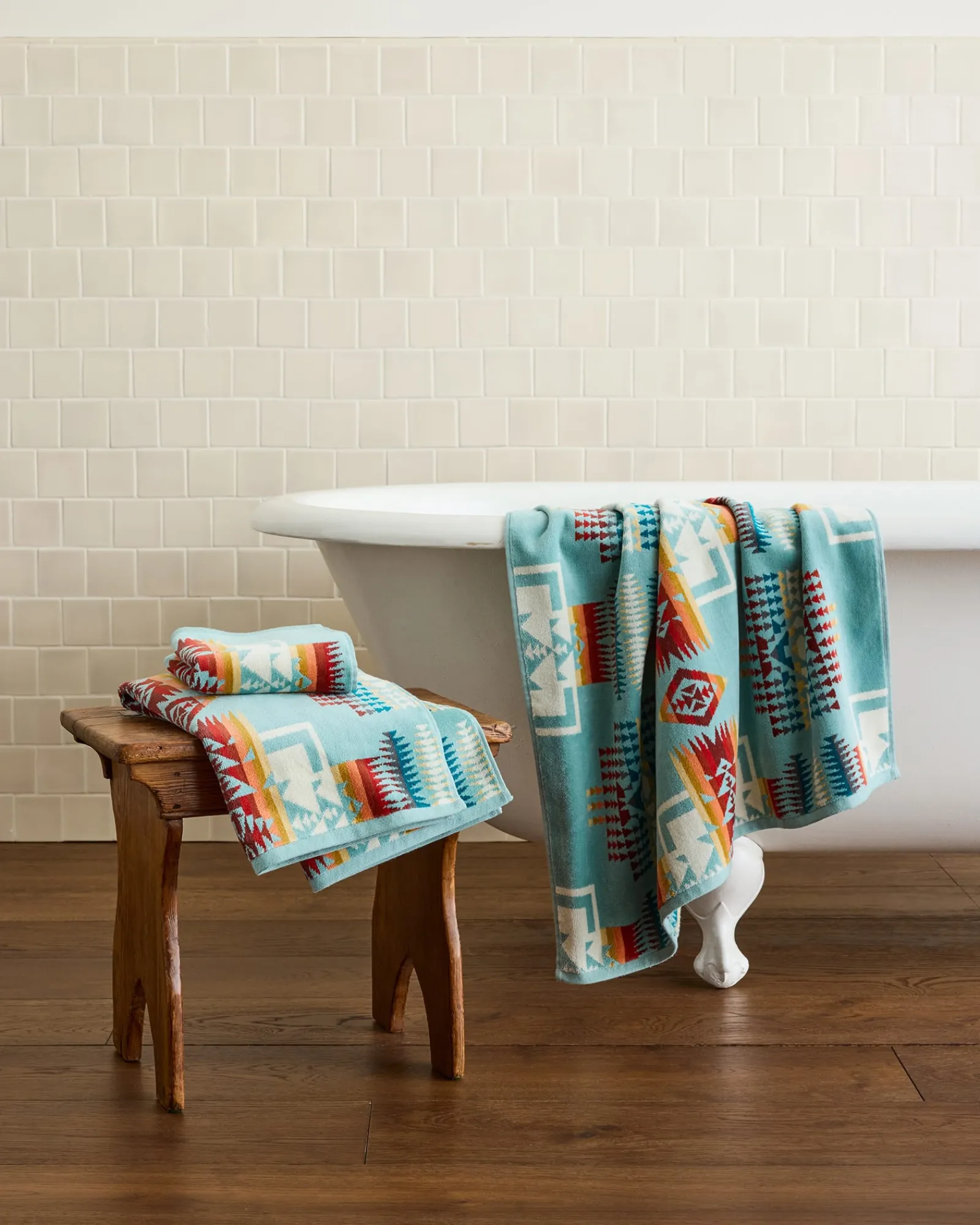 Pendleton CHIEF JOSEPH TOWEL COLLECTION AQUA Fashion