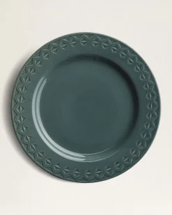 Pendleton DEBOSSED STONEWARE DINNER PLATES ONE SIZE Discount