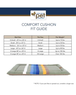 Pendleton NATIONAL PARK PET BED - COMFORT CUSHION GRAND CANYON Clearance