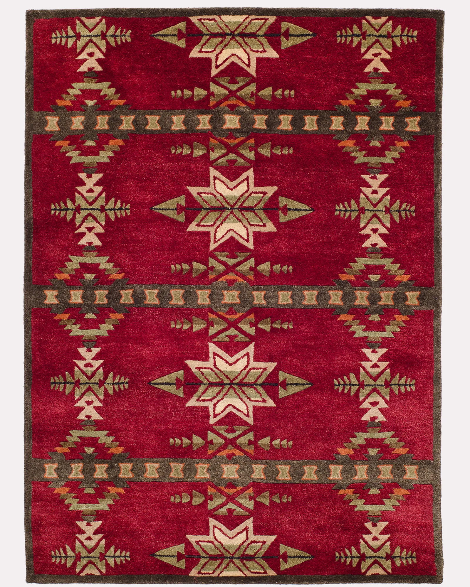 Pendleton HANDMADE GATEKEEPER RUG RED Sale
