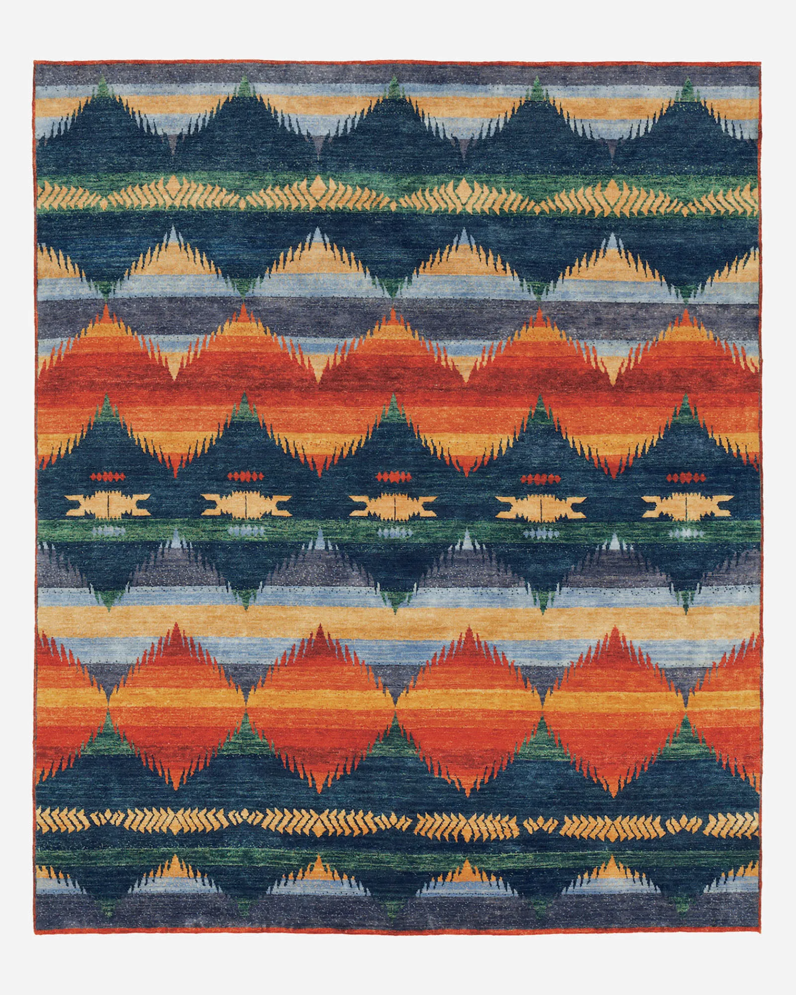 Pendleton HANDMADE OMBRE RUG NAVY MULTI Outlet
