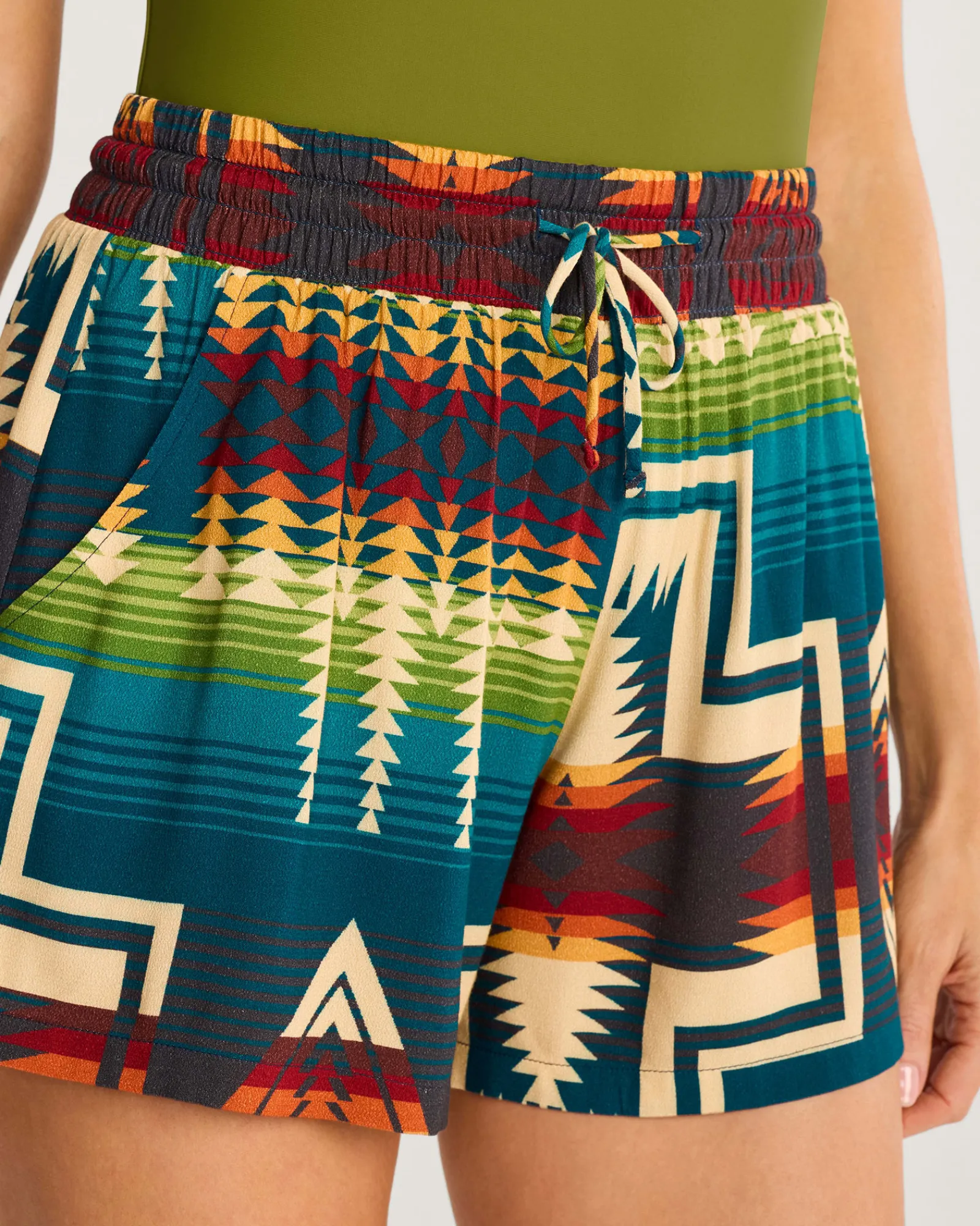 Pendleton HARDING WOMEN'S TIE-FRONT SHORTS CENTURY HARDING Clearance