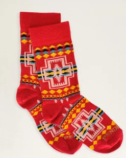 Pendleton KIDS HARDING CREW SOCKS RED MULTI Online
