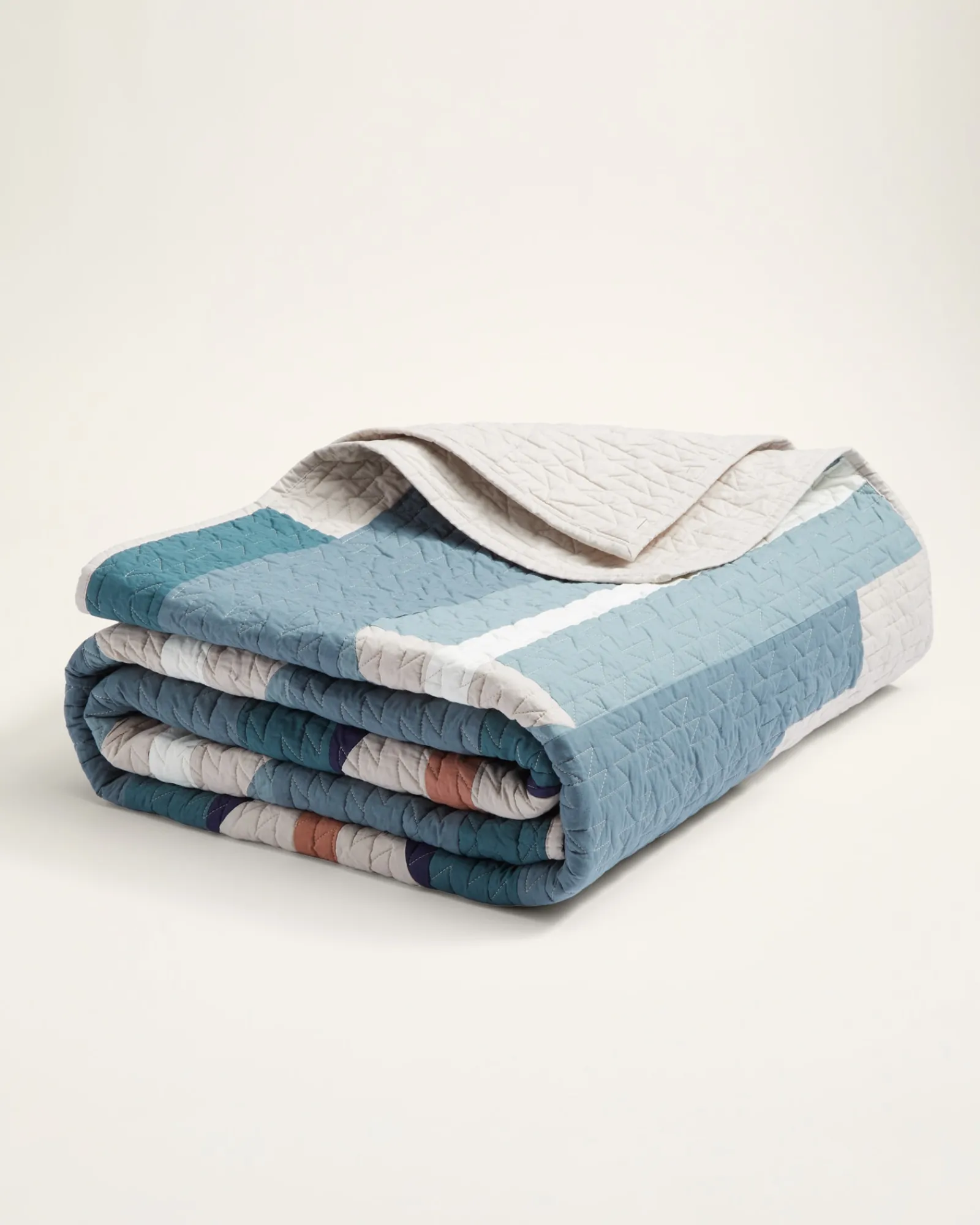 Pendleton MEDICINE BOW PIECED QUILT SET TAN/BLUE MULTI Outlet