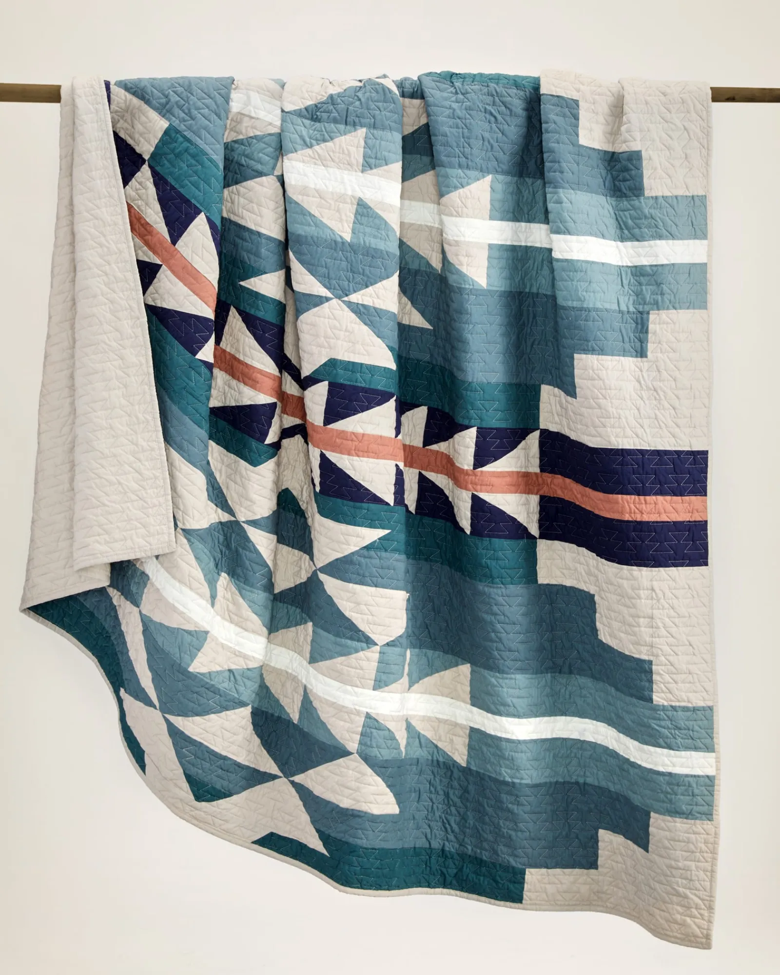 Pendleton MEDICINE BOW PIECED QUILT SET TAN/BLUE MULTI Outlet