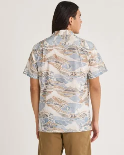 Pendleton MEN'S ALOHA COTTON CAMP SHIRT PACIFIC LANDSCAPE Clearance