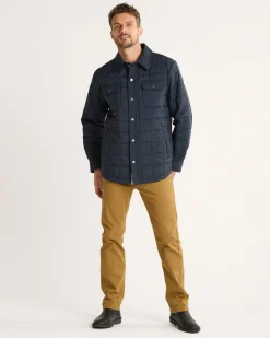 Pendleton MEN'S ARROYO CRINKLE QUILTED SHIRT JACKET MIDNIGHT Fashion