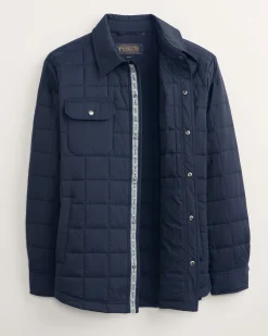 Pendleton MEN'S ARROYO CRINKLE QUILTED SHIRT JACKET MIDNIGHT Fashion