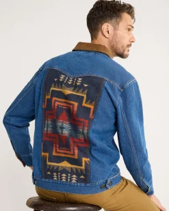 Pendleton MEN'S CULVER DENIM JACKET HARDING STAR Hot