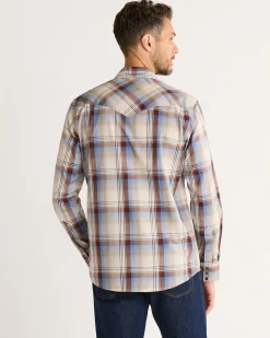 Pendleton MEN'S LONG-SLEEVE BISHOP COTTON SHIRT BROWN MULTI PLAID Outlet