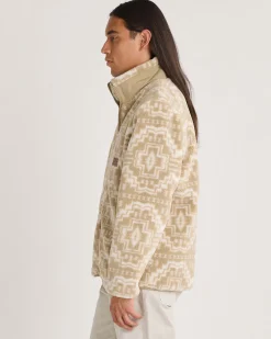 Pendleton MEN'S PASCO ZIP-FRONT FLEECE JACKET TAN HARDING STAR Best