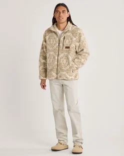 Pendleton MEN'S PASCO ZIP-FRONT FLEECE JACKET TAN HARDING STAR Best
