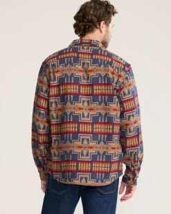 Pendleton MEN'S UK HARDING CHAMOIS SHIRT NAVY New