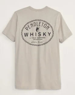 Pendleton MEN'S WHISKY ROPE LOGO GRAPHIC TEE TAN/CHARCOAL Fashion