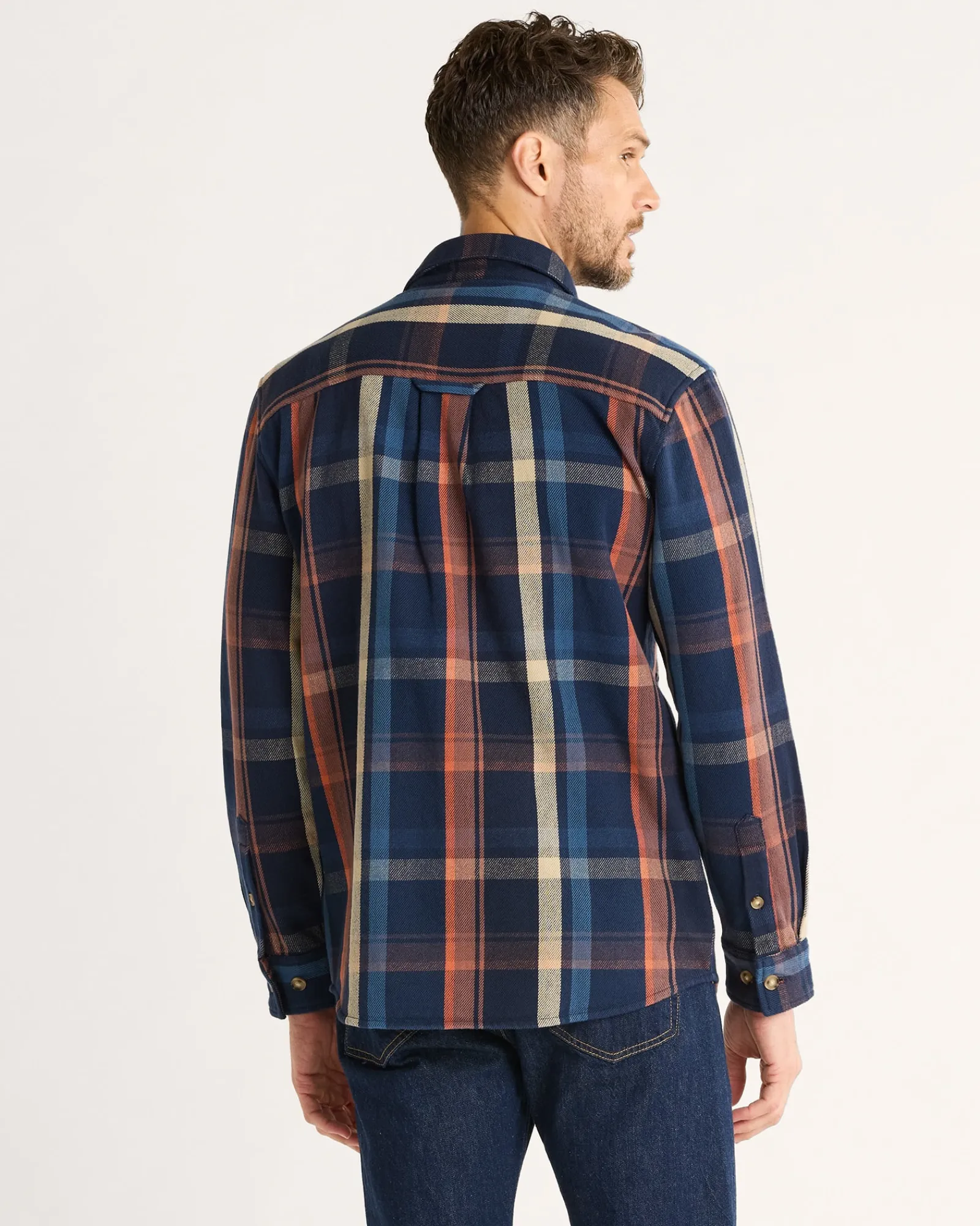 Pendleton MEN'S PLAID ARCADIA FLANNEL SHIRT NAVY MULTI PLAID Sale