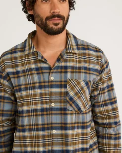 Pendleton MEN'S PLAID FLANNEL PAJAMA SET NAVY/OCHRE Online