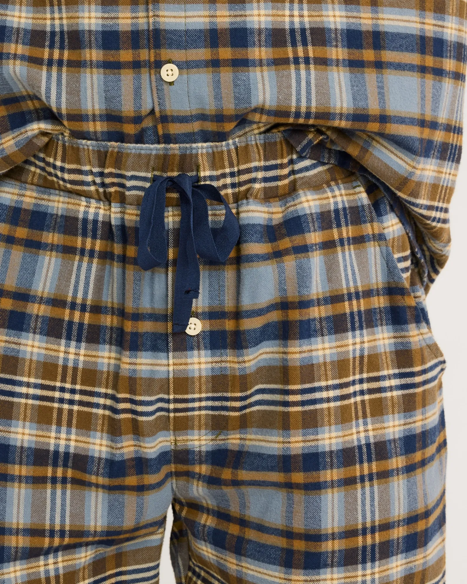 Pendleton MEN'S PLAID FLANNEL PAJAMA SET NAVY/OCHRE Online