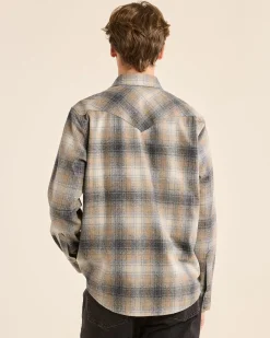 Pendleton MEN'S PLAID SNAP-FRONT WESTERN CANYON SHIRT REGULAR Hot