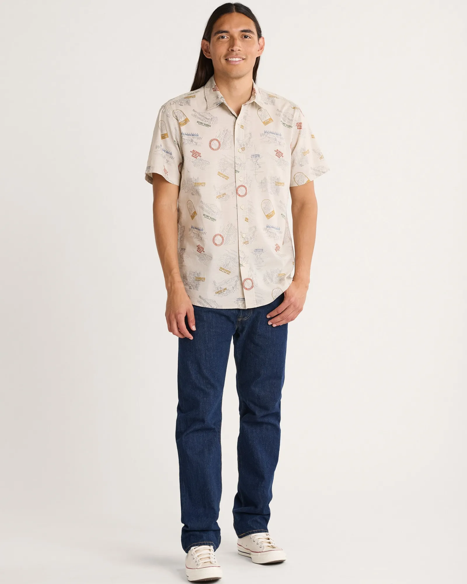 Pendleton MEN'S SHORELINE COTTON SHIRT TAN NATIONAL PARKS Sale