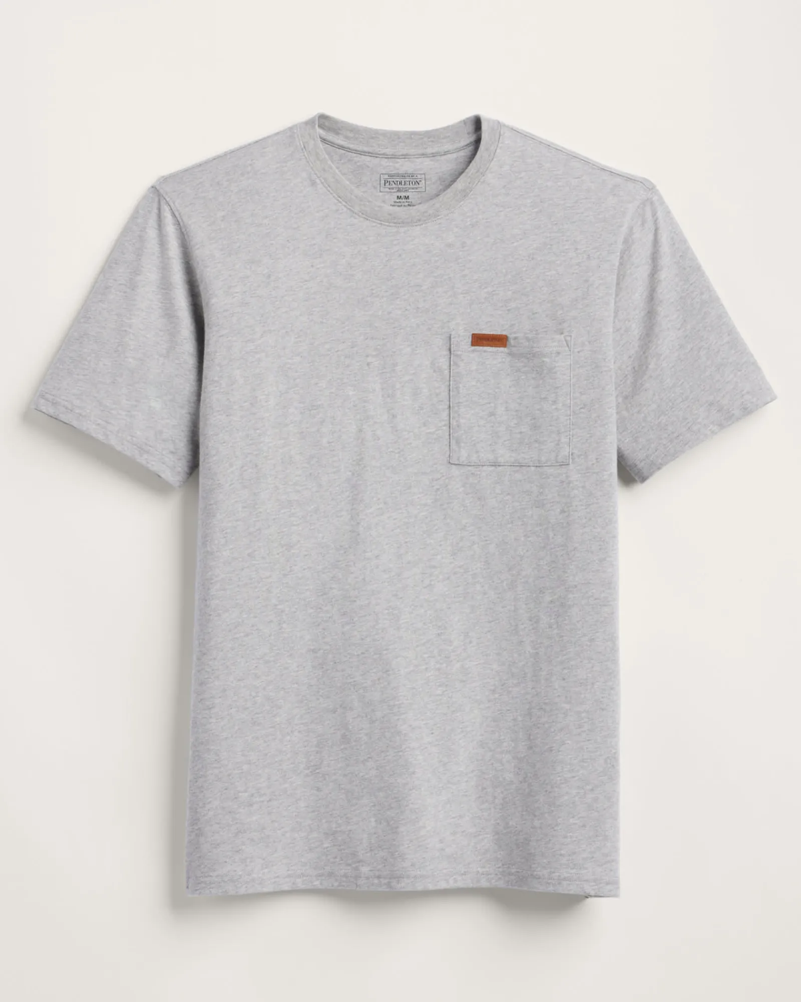 Pendleton MEN'S SHORT-SLEEVE DESCHUTES POCKET TEE HEATHER GREY Clearance