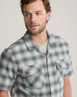 Pendleton MEN'S SHORT-SLEEVE PLAID COTTON BOARD SHIRT CHARCOAL/GREY PLAID Outlet