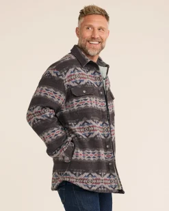 Pendleton MEN'S SOLSTICE CANYON DOUBLESOFT SHERPA-LINED SHIRT JACKET REGULAR Clearance
