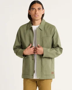 Pendleton MEN'S WARREN CANVAS JACKET GREEN LICHEN Hot