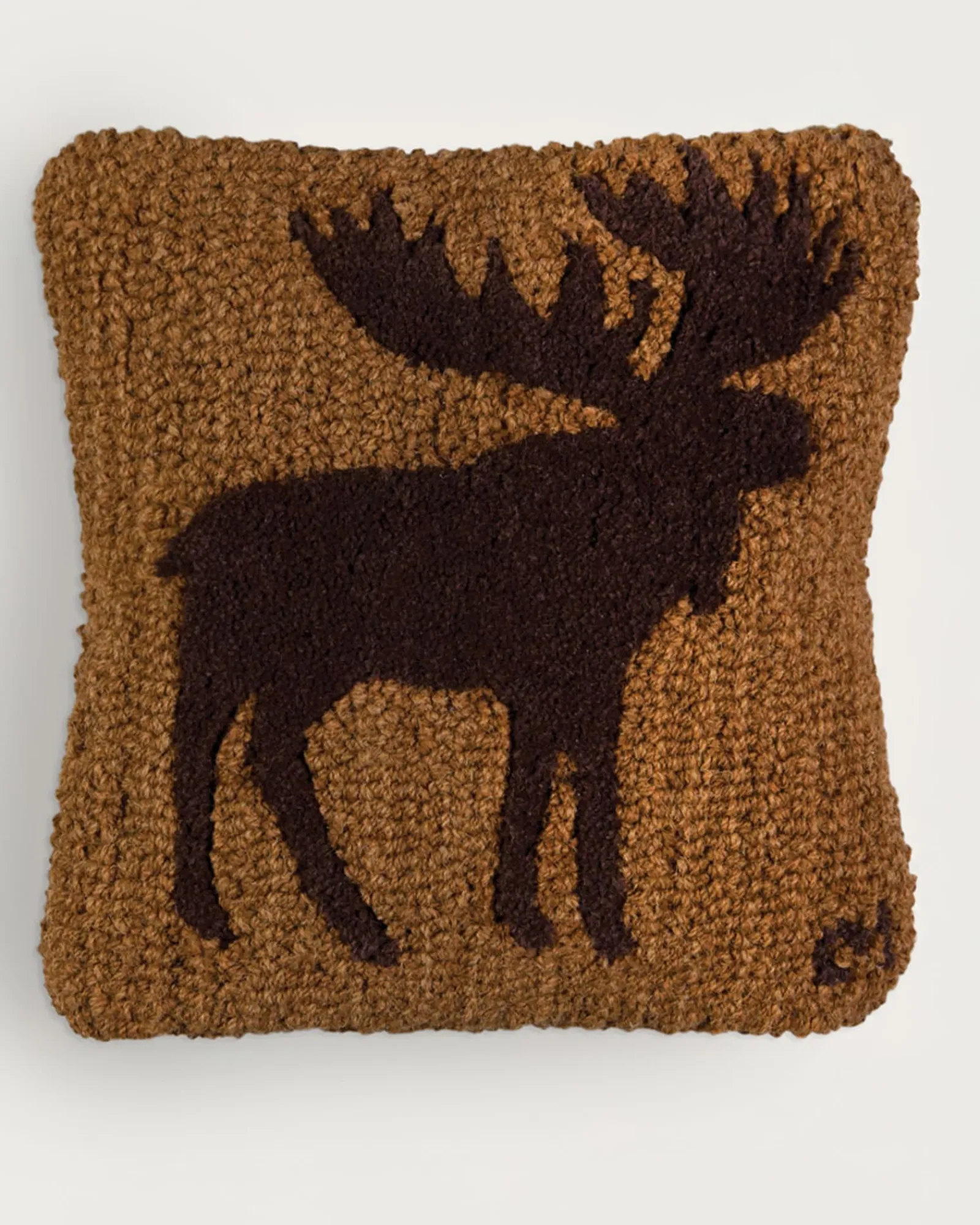 Pendleton MOOSE HOOKED SQUARE PILLOW ONE SIZE Discount