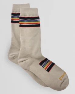 Pendleton NATIONAL PARK STRIPE CREW SOCKS YELLOWSTONE TAUPE Outlet