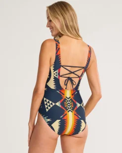 Pendleton NEHALEM WOMEN'S REVERSIBLE ONE-PIECE SWIMSUIT NEHALEM/BLUE Online