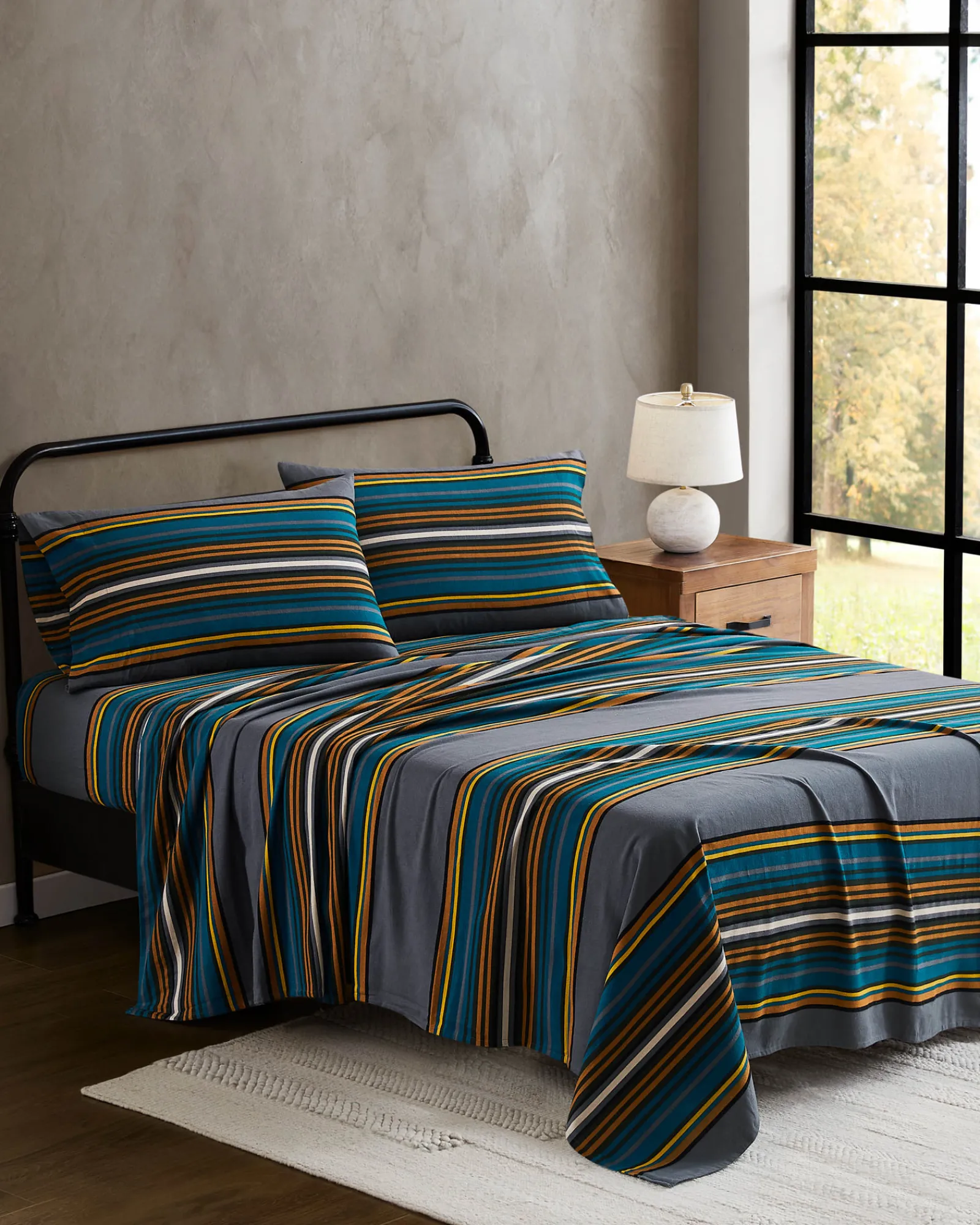 Pendleton OLYMPIC NATIONAL PARK FLANNEL SHEET SET GREY Sale