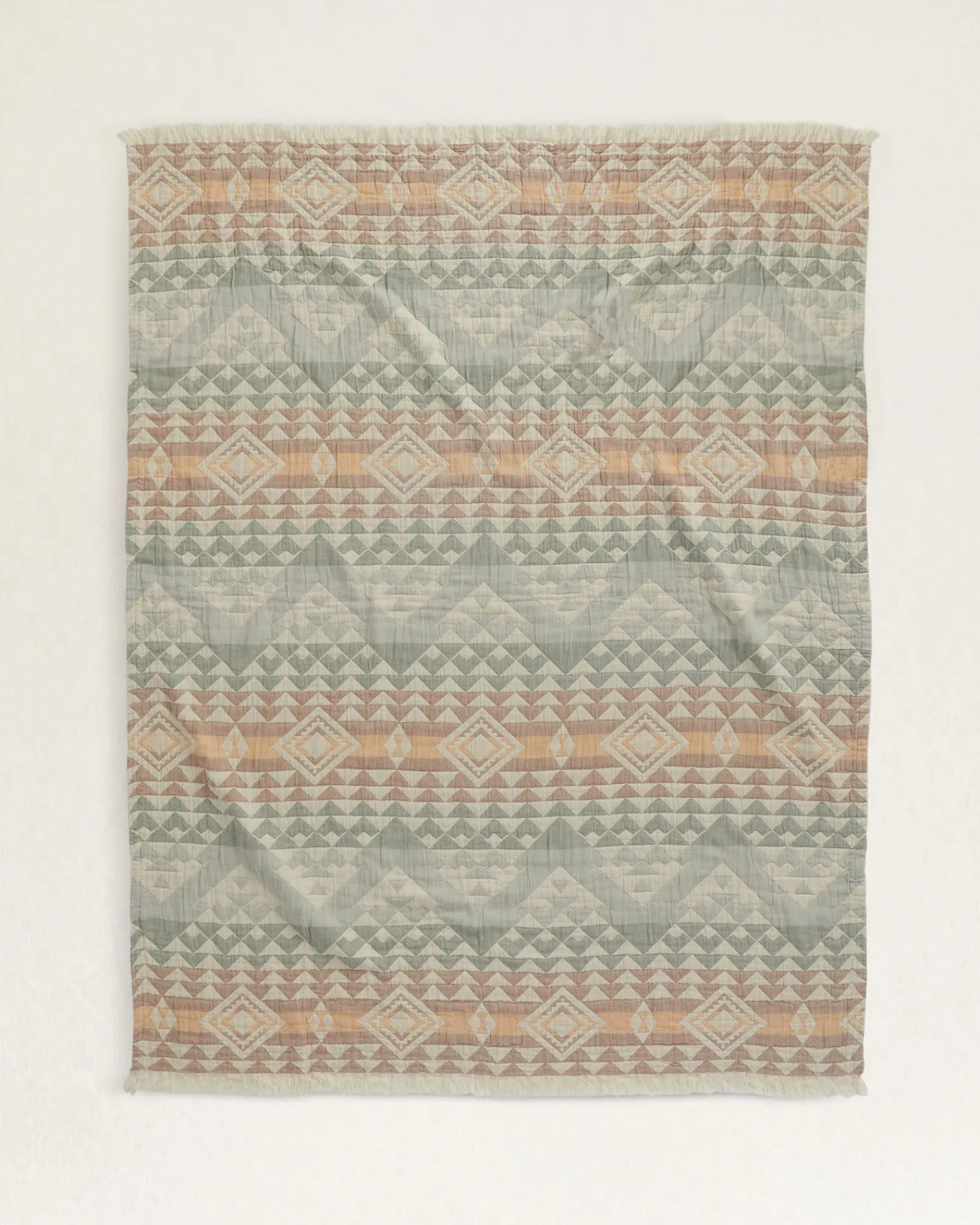Pendleton ORGANIC COTTON FRINGED THROW ONE SIZE Outlet