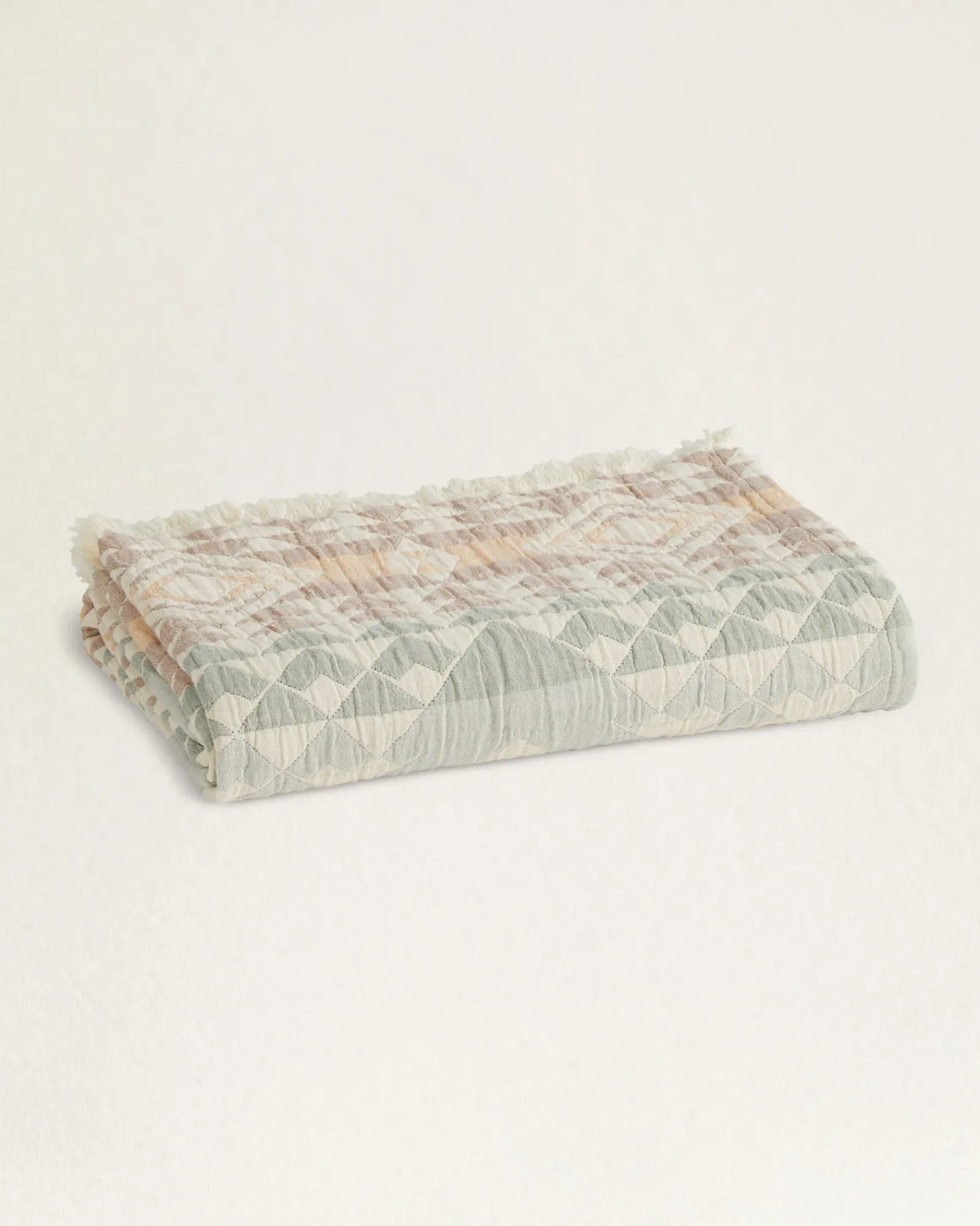 Pendleton ORGANIC COTTON FRINGED THROW ONE SIZE Outlet