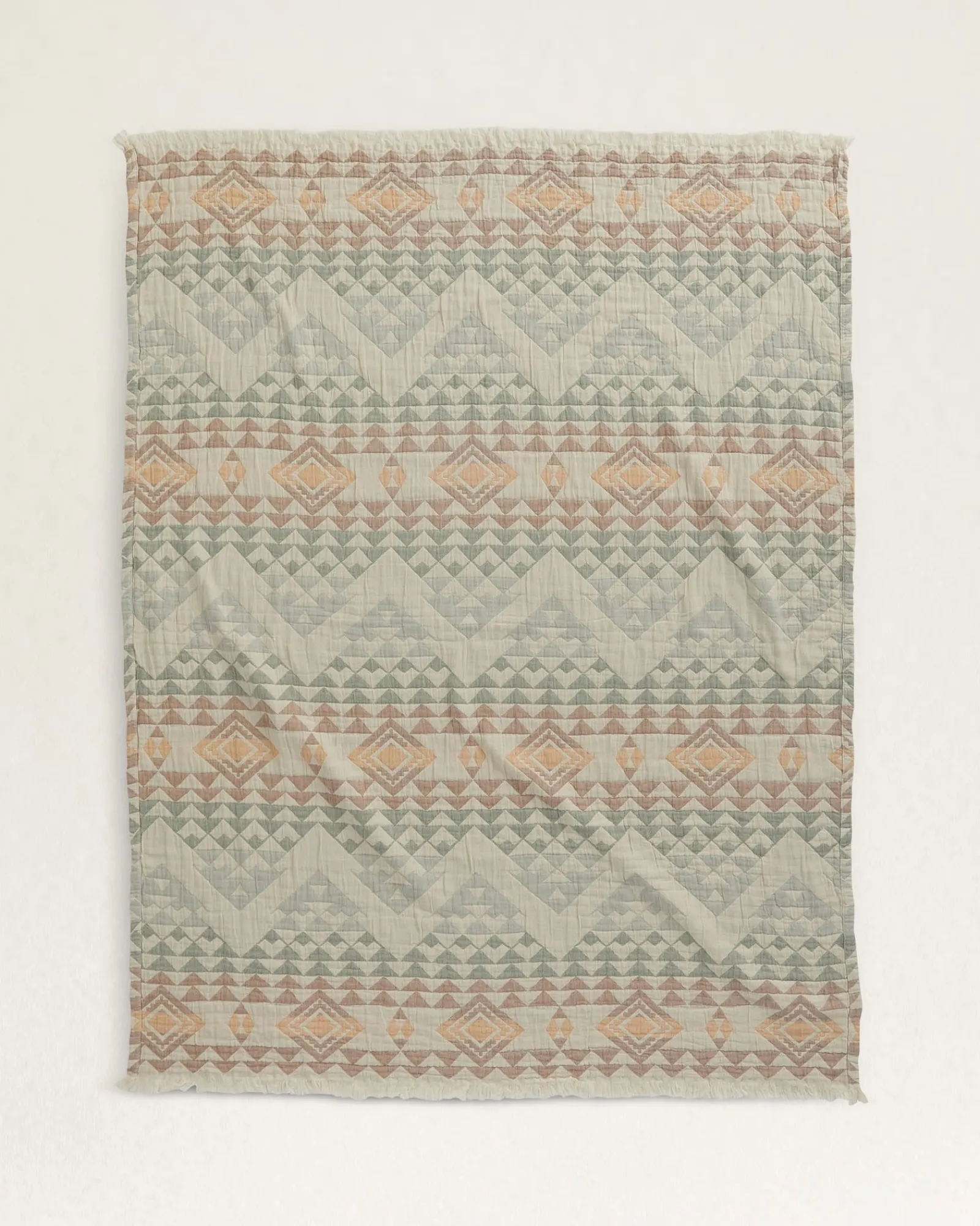 Pendleton ORGANIC COTTON FRINGED THROW ONE SIZE Outlet