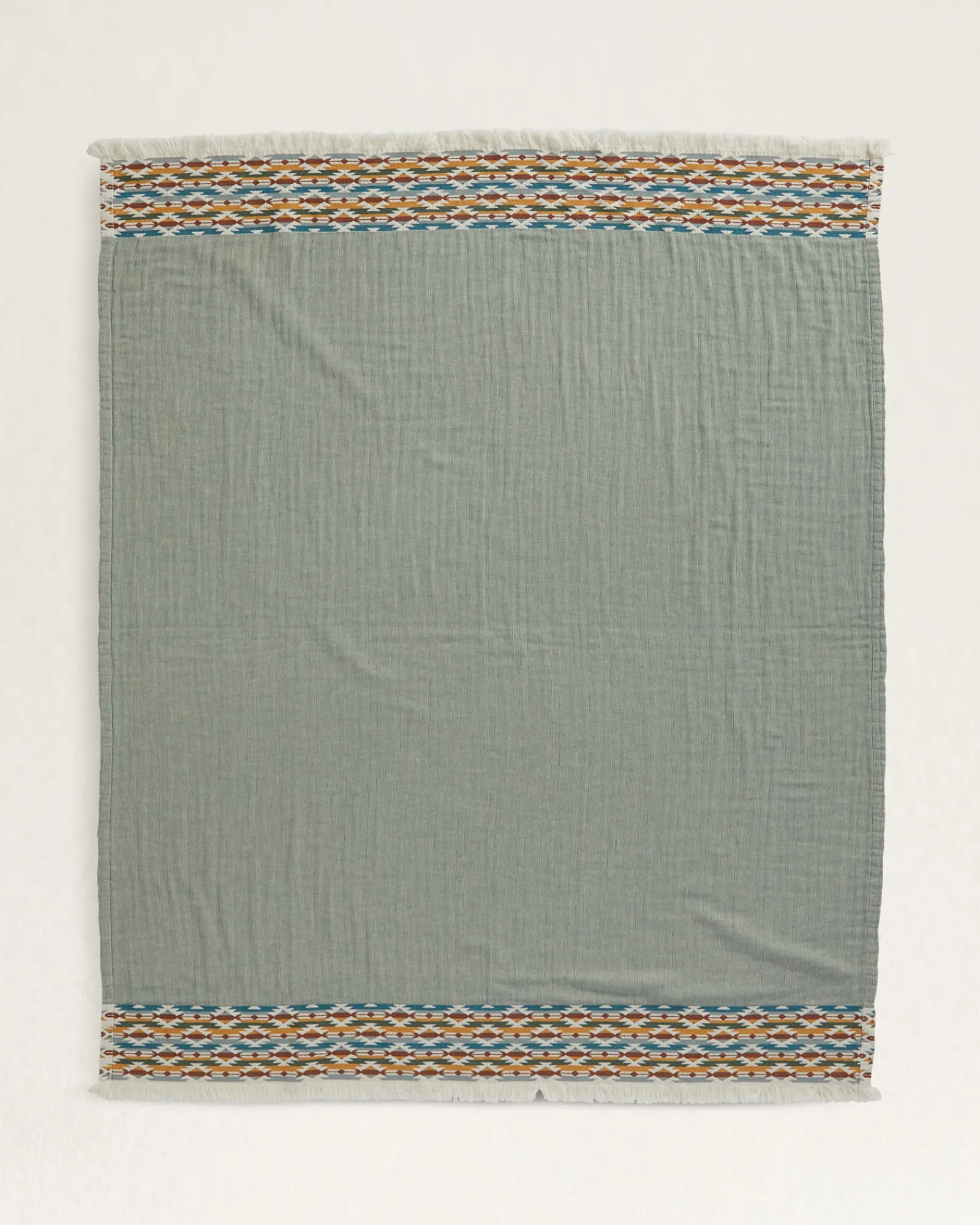 Pendleton ORGANIC COTTON FRINGED THROW ONE SIZE Hot