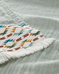 Pendleton ORGANIC COTTON FRINGED THROW ONE SIZE Hot