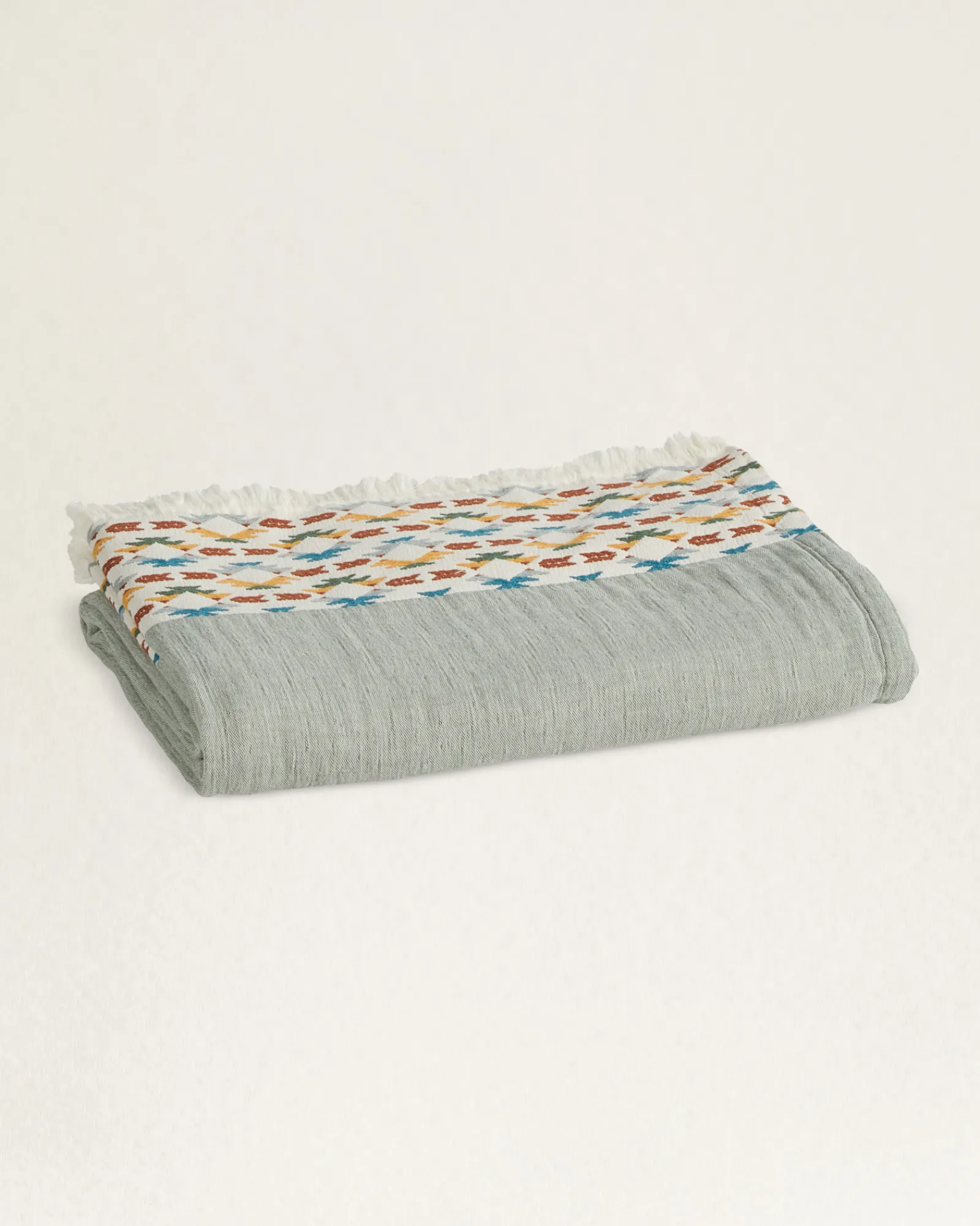 Pendleton ORGANIC COTTON FRINGED THROW ONE SIZE Hot