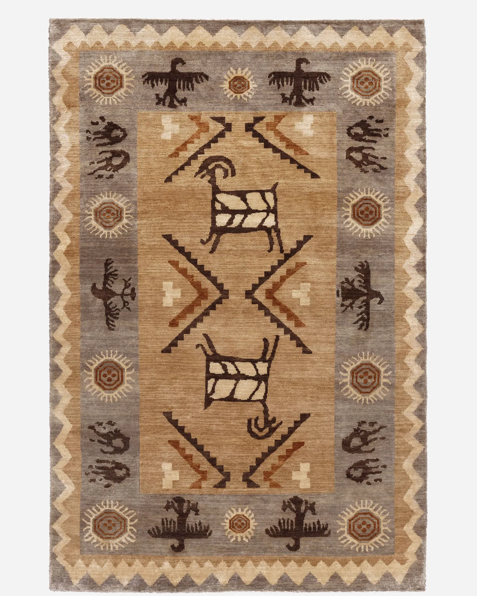 Pendleton ROCK ART RUG SAND/GREY Hot