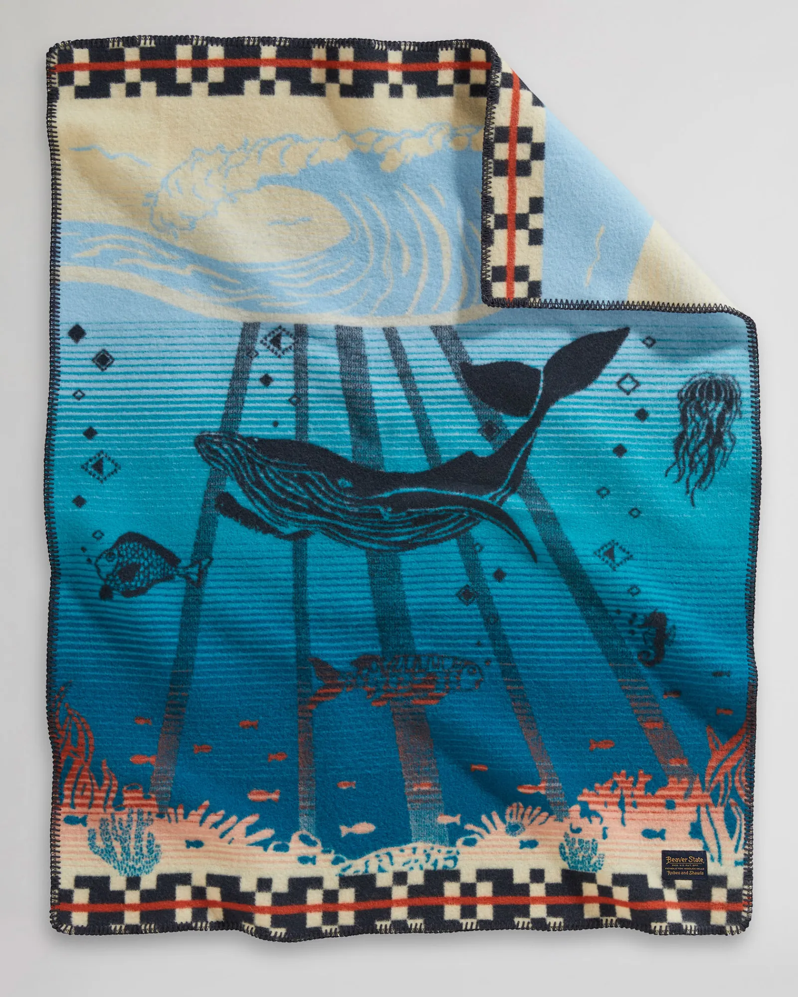 Pendleton TIDE SCHOOL CRIB BLANKET ONE SIZE New
