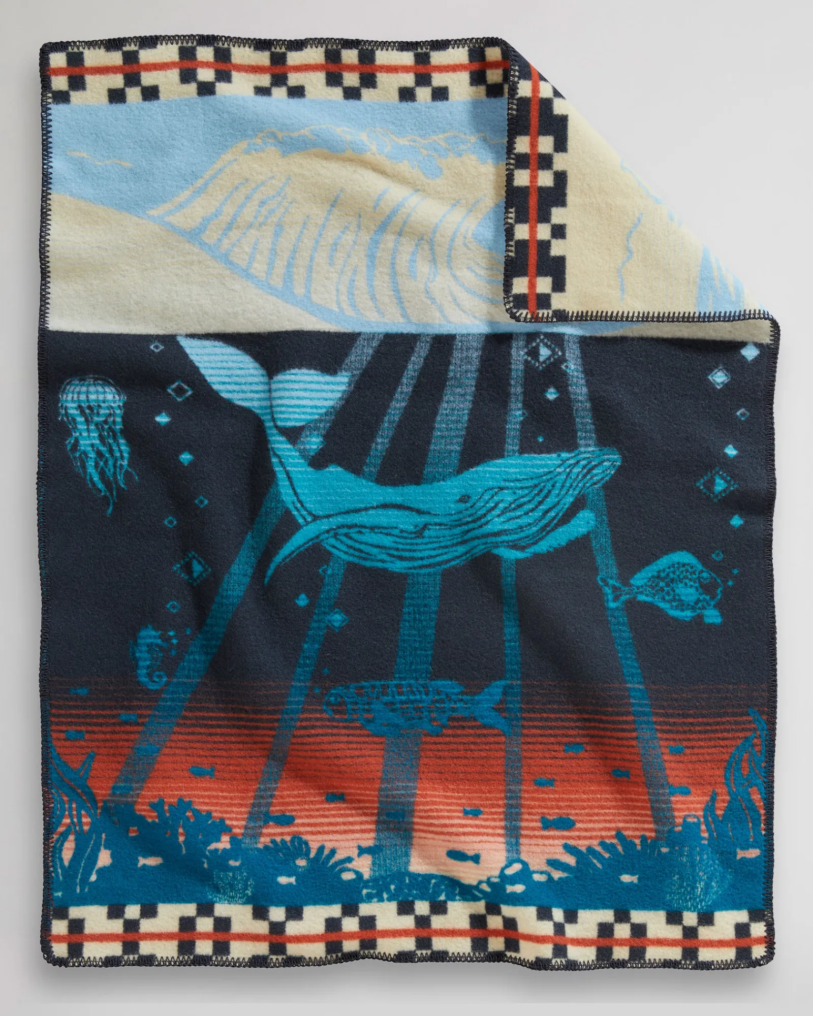 Pendleton TIDE SCHOOL CRIB BLANKET ONE SIZE New
