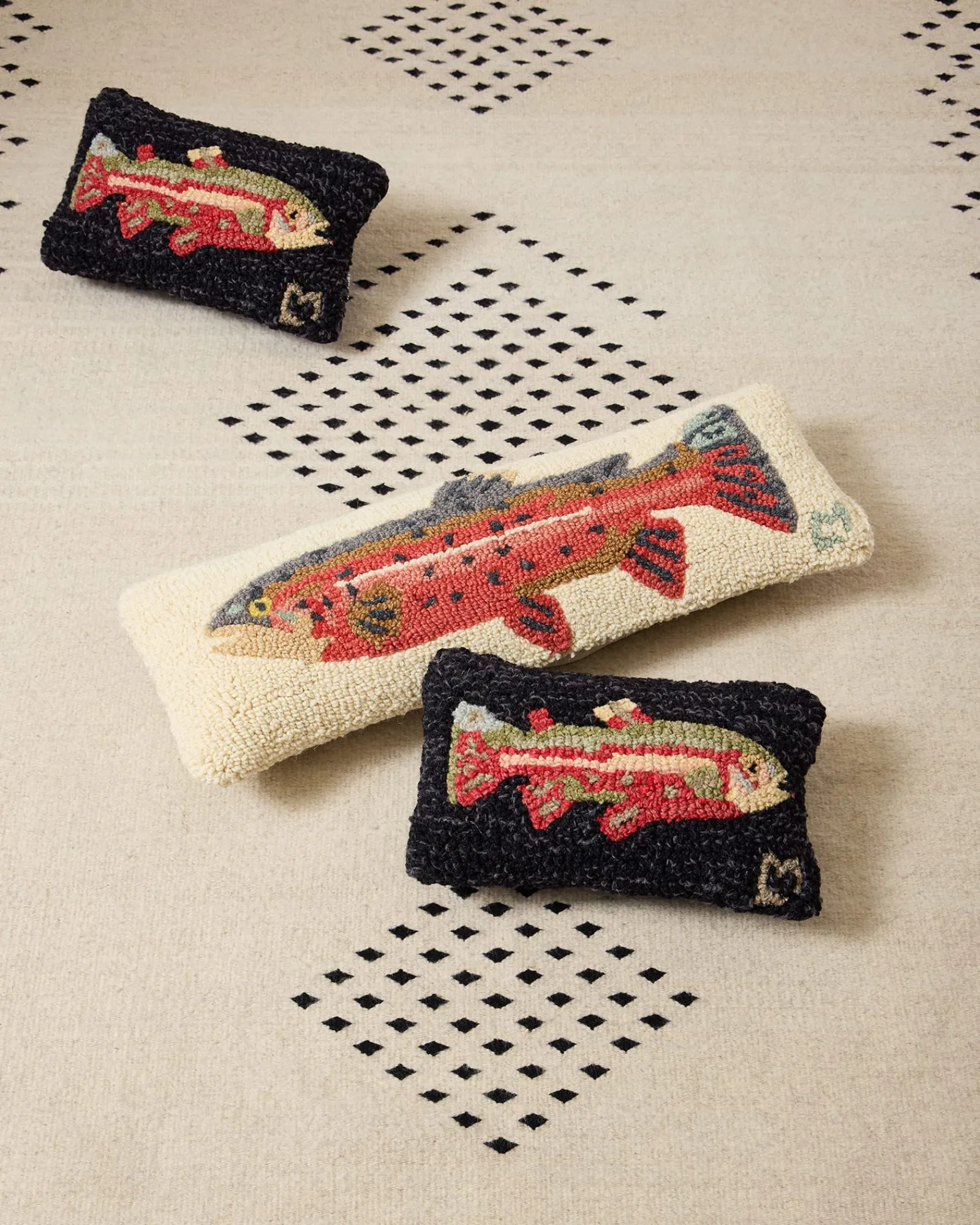 Pendleton TROUT HOOKED LUMBAR PILLOW ONE SIZE Hot