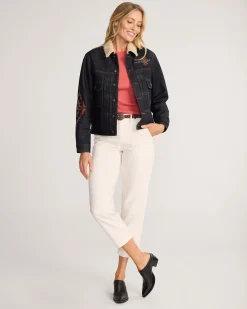 Pendleton UNISEX UK EMBROIDERED DENIM JACKET INDIGO Sale