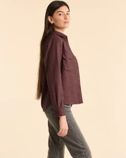 Pendleton WOMEN'S BOARD SHIRT BURGUNDY/NAVY MIX Sale