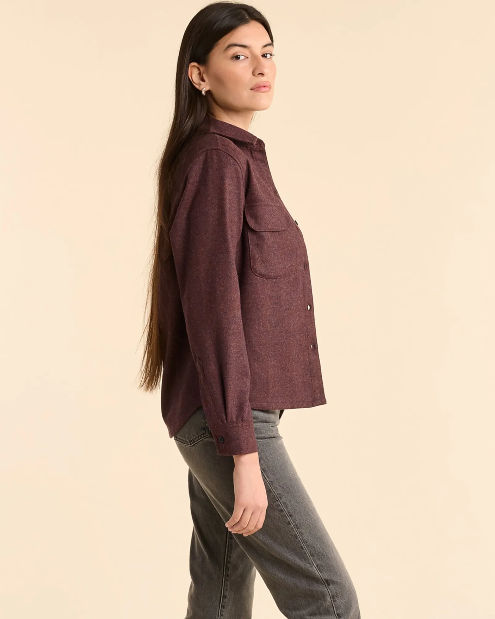 Pendleton WOMEN'S BOARD SHIRT BURGUNDY/NAVY MIX Sale