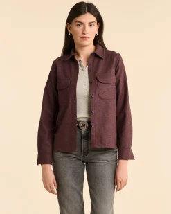 Pendleton WOMEN'S BOARD SHIRT BURGUNDY/NAVY MIX Sale
