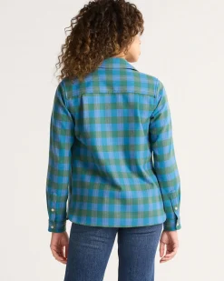 Pendleton WOMEN'S BOARD SHIRT BLUE/GREEN CHECK New