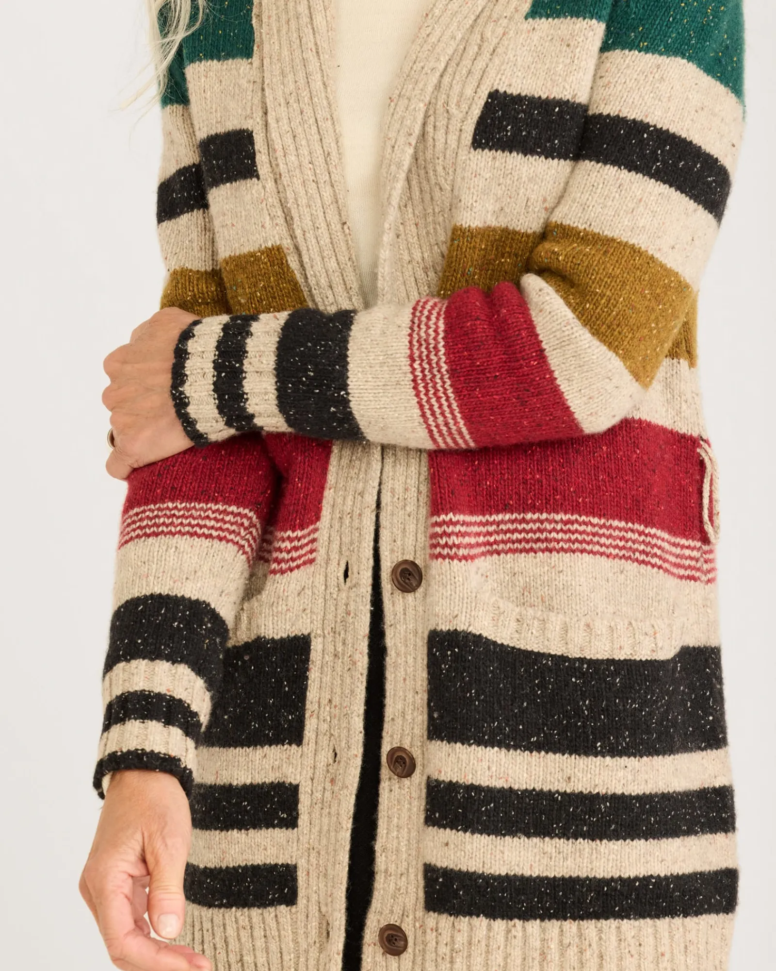 Pendleton WOMEN'S CAMP STRIPE CARDIGAN MISSES Fashion